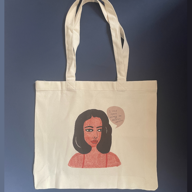 Stationery Lovers Illustrated Tote Bag