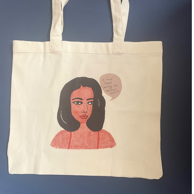 Stationery Lovers Illustrated Tote Bag