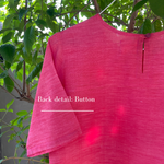 Mira Crop Top and Saree Blouse in Pink handloom silk blend
