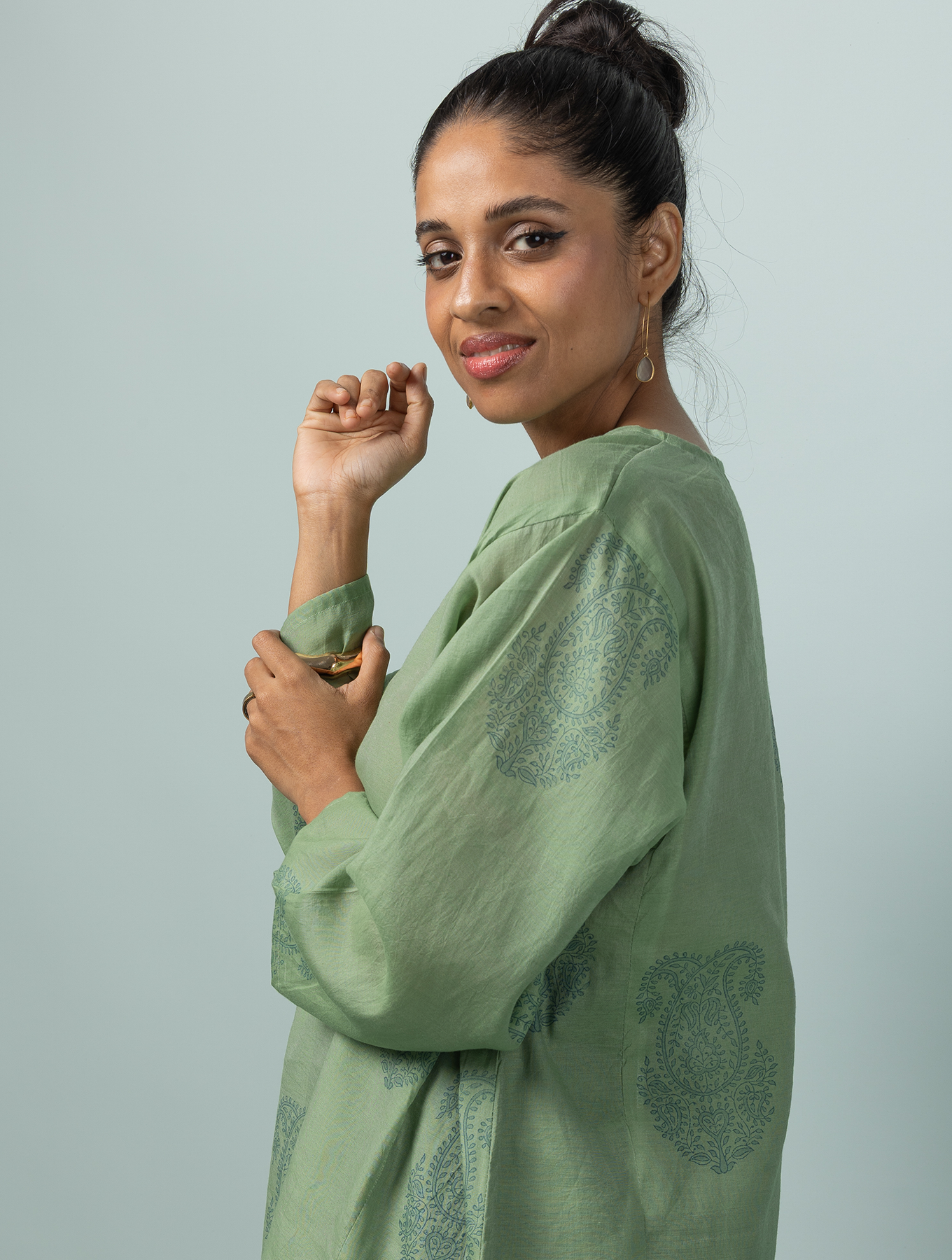 Tulsi Tunic in Jade – Ela Label