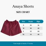 Anaya Handloom Cotton Shorts in Charcoal Black