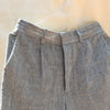 Zoe High Waist Trousers in Chambray Handloom
