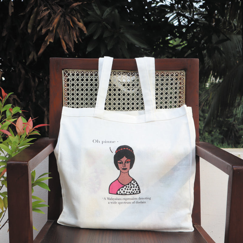 Oh Pinne Illustrated Tote Bag