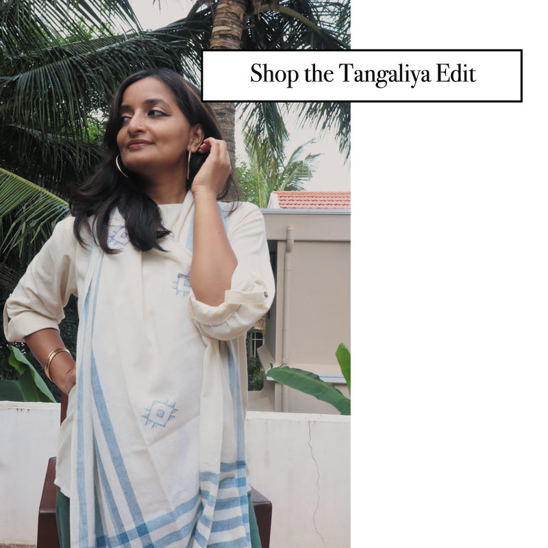 Handwoven Tangaliya Stole: The Tangaliya Edit